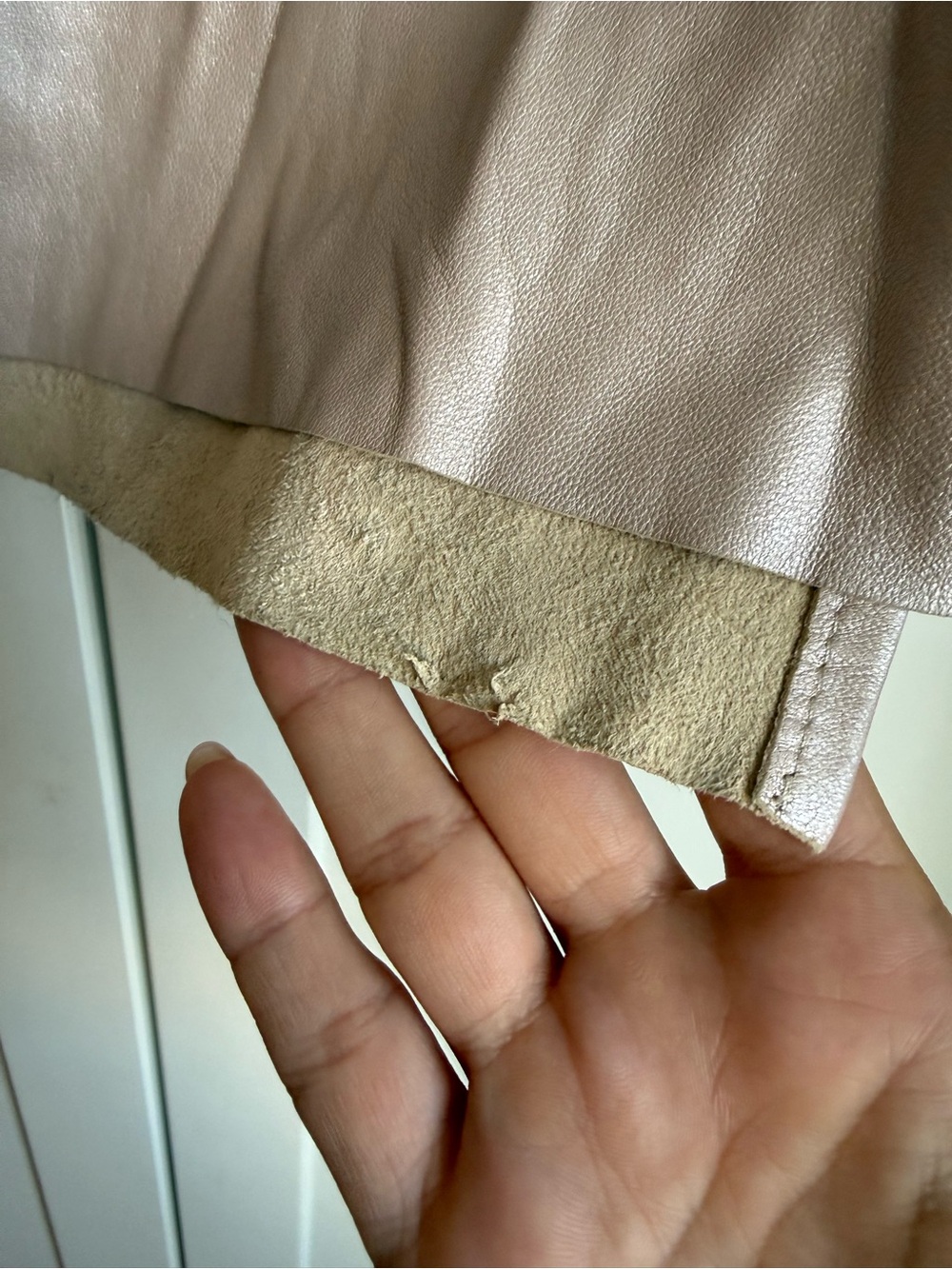 Judith & Charles Lambskin Leather Sleeveless Top | 4 - Picture 6 of 11